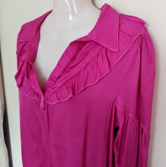Anthropologie amadi pink blouse medium - Picture 7 of 15